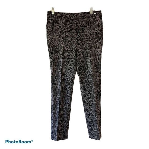 EP Pro Snakeskin Print Golf Ankle Pants, Size 8 - Picture 1 of 9